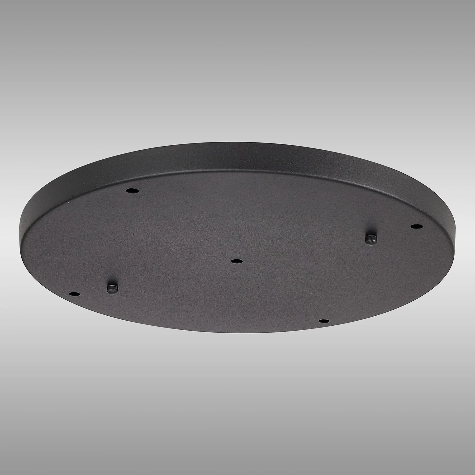Hayes 5 Hole 40cm Round Ceiling Plate Satin Black D0830BL  Deco Hayes Black